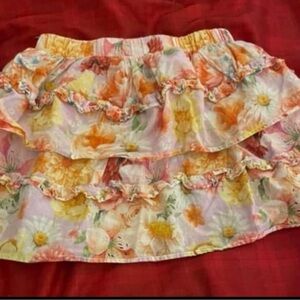 Posh Peanut Nala Floral Poplin Skirt COTTON NOT BAMBOO! 4T